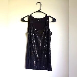Sequin sleeveless dress tank